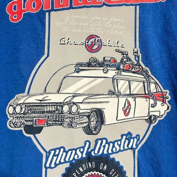 Ghostbusters Ghost Mobile Graphic Gildan T-Shirt Blue Short Sleeve Men's Large - Picture 4 of 7